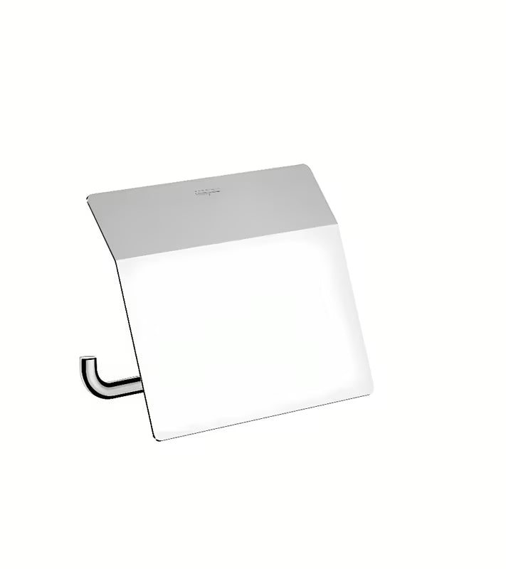 Kromirani zidni držač toaletnog papira Hansgrohe addstoris s poklopcem