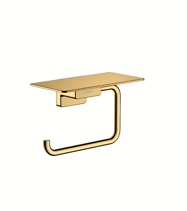 Hansgrohe addstoris držač toaletnog papira s policom u izvedbi poliranog zlata