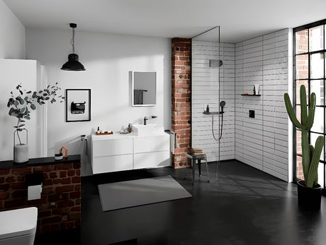 Hansgrohe addstoris držač toaletnog papira s poklopcem u mat crnoj izvedbi za zidnu montažu