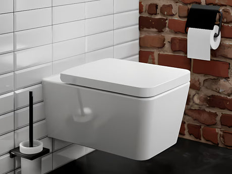 Hansgrohe addstoris držač toaletnog papira s poklopcem u mat crnoj izvedbi za zidnu montažu