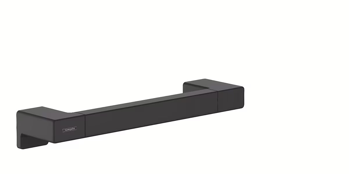 Metalni kupaonski ručka hansgrohe addstoris u mat crnoj završnoj obradi sa skrivenim pričvršćenjem