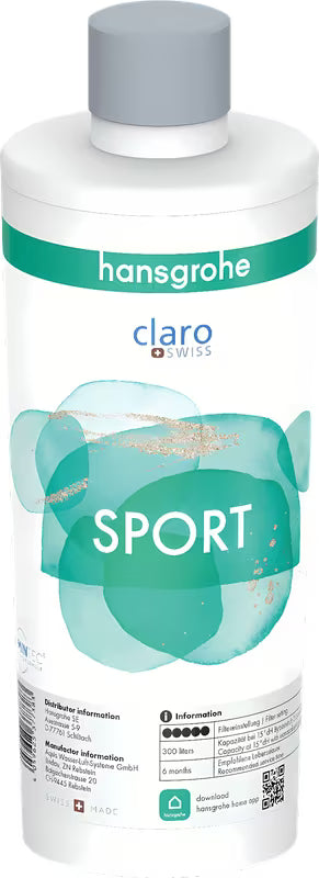 Mineralizacijski i filtarski kartuša Sport pro hansgrohe SodaBase pro za bolji okus i miris pitke vode
