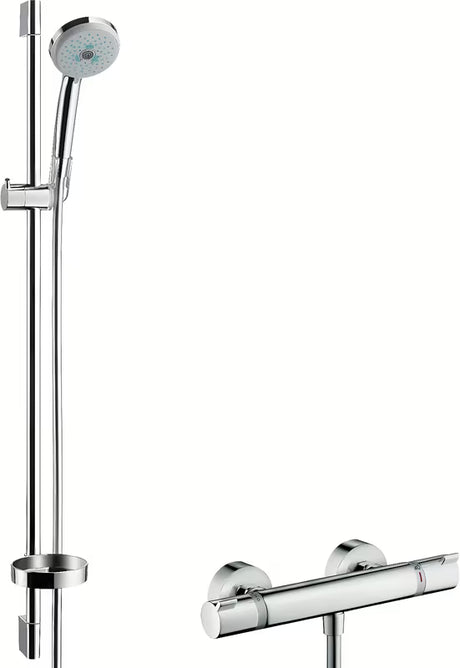 Hansgrohe Croma 100 termostatska miješalica za tuš s tuš setom u krom izvedbi