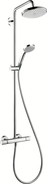 Hansgrohe Croma tuš sustav s termostatskom miješalicom u izvedbi chrome s nadglavnim tušem 220 mm