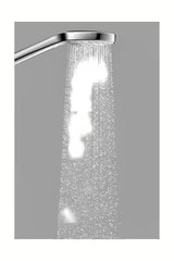 Ručni tuš Hansgrohe Croma Select E u bijelo-krom izvedbi s tipkom Select, promjera 110 mm