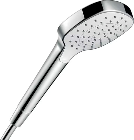 Ručni tuš Hansgrohe Croma Select E u bijeloj i krom izvedbi s mlazom Rain