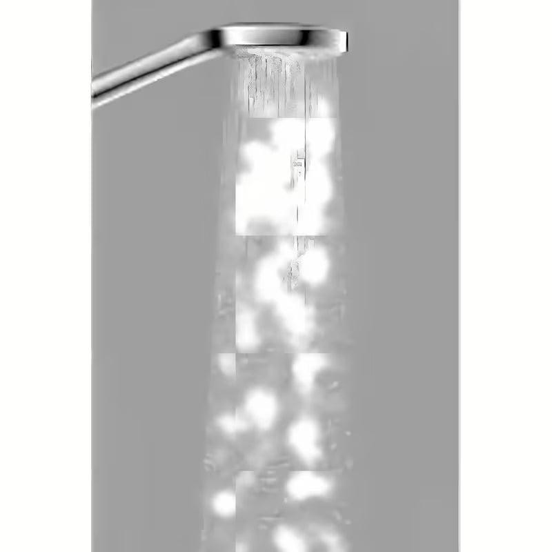 Ručni tuš Hansgrohe Croma Select E u bijeloj i krom izvedbi s mlazom Rain i promjerom 110 mm.