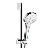 Hansgrohe Croma Select S tuš set u bijeloj i krom izvedbi s ručnim tušem 1jet i tuš šipkom Unica