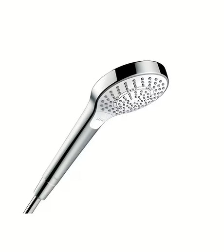 Ručni tuš Hansgrohe Croma Select S u bijeloj i kromiranoj boji s tipkom Select