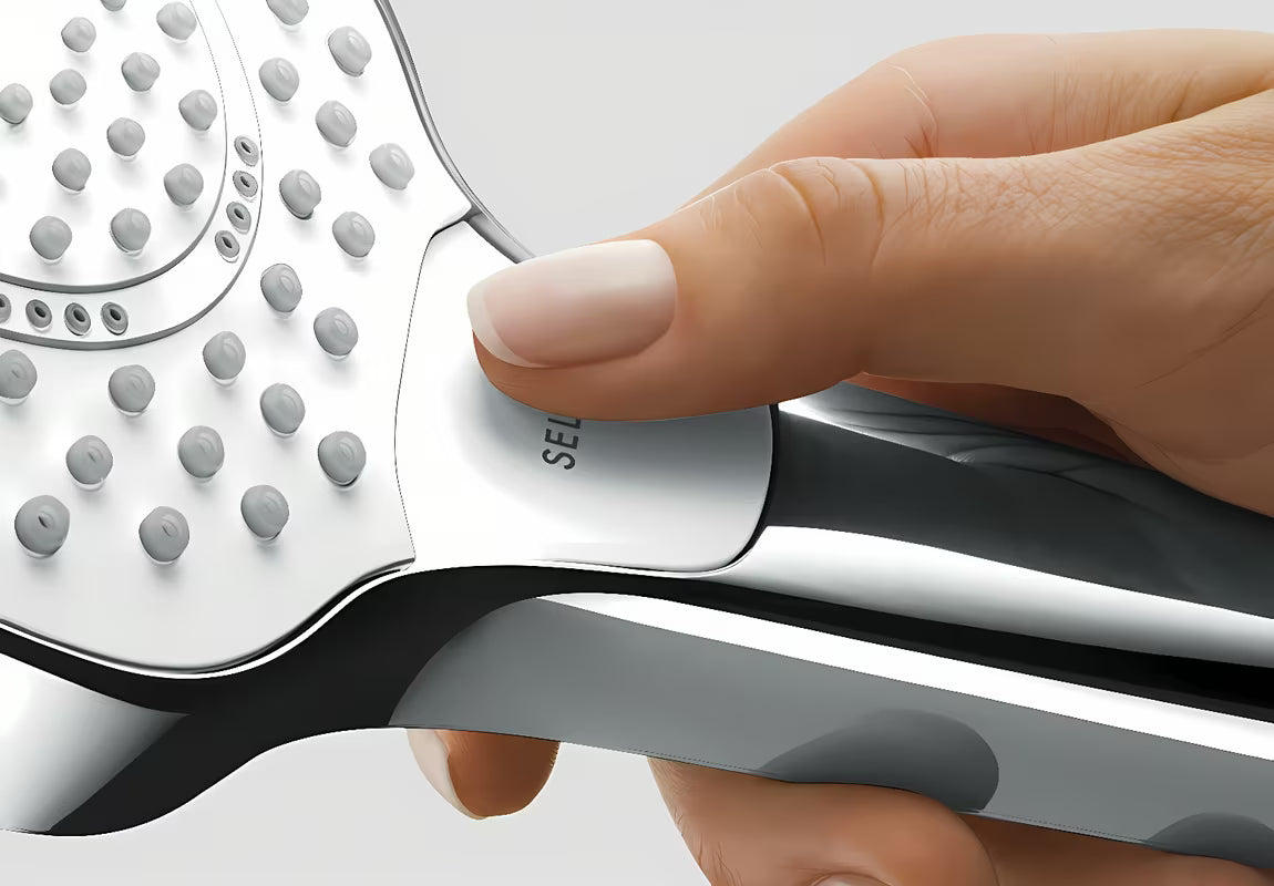 Ručni tuš Hansgrohe Croma Select S Vario bijela/krom s tipkom Select, promjera 110 mm