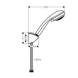 Hansgrohe Crometta 85 kadna tuš set u kromu s ručnim tušem, držačem i tuš crijevom