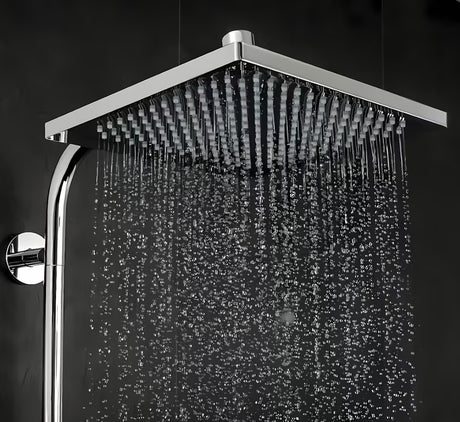 Hansgrohe Crometta E tuš sustav s termostatskom miješalicom u krom izvedbi s nadglavnim i ručnim tušem