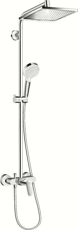 Hansgrohe Crometta E tuš sustav u krom izvedbi s nadglavnim tušem 240x240 mm i ručnim tušem