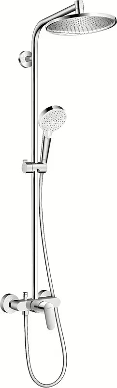 Hansgrohe Crometta S tuš sustav u krom izvedbi s nadglavnim tušem 240 mm i ručnim tušem