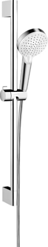 Hansgrohe Crometta tuš set u kombinaciji bijele i kroma s ručnim tušem i tuš šipkom