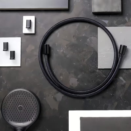 Tekstilni tuš crijevo hansgrohe Designflex u mat crnoj boji, duljina 1,60 m