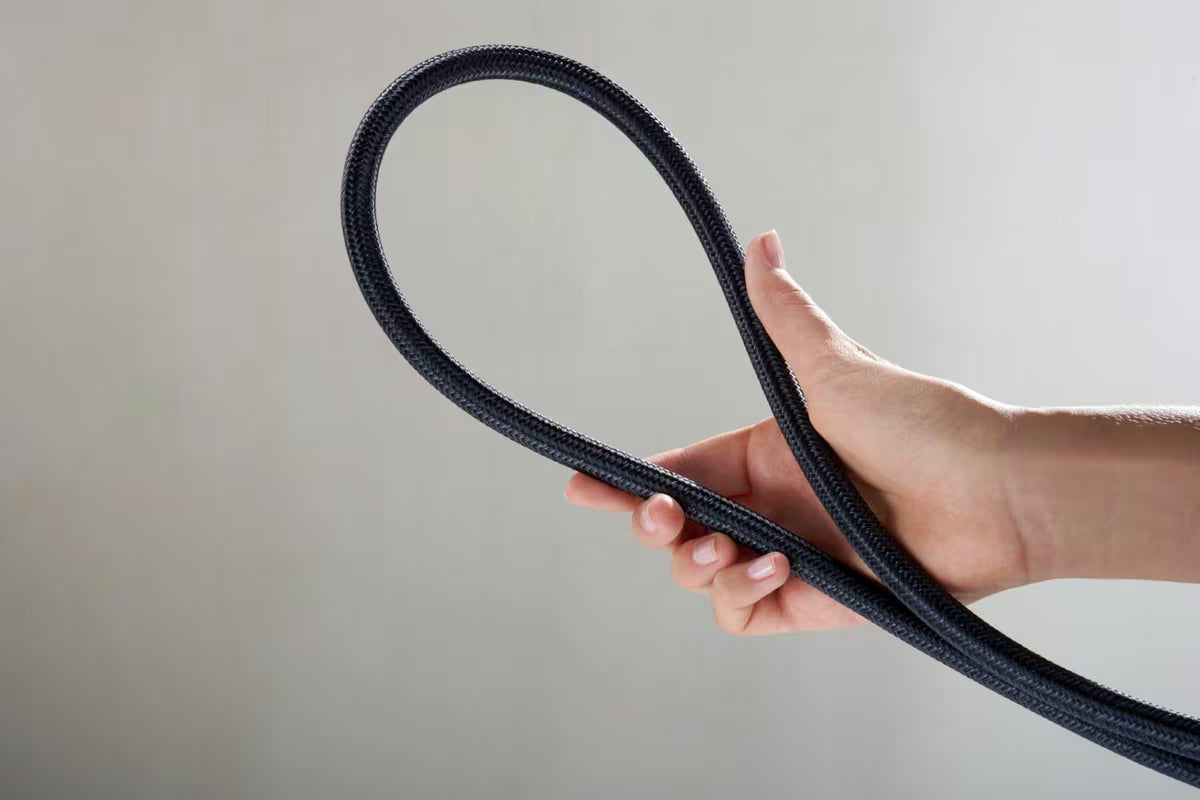 Hansgrohe Designflex tekstilno tuš crijevo 1,25 m u mat crnoj boji s priključkom G ½