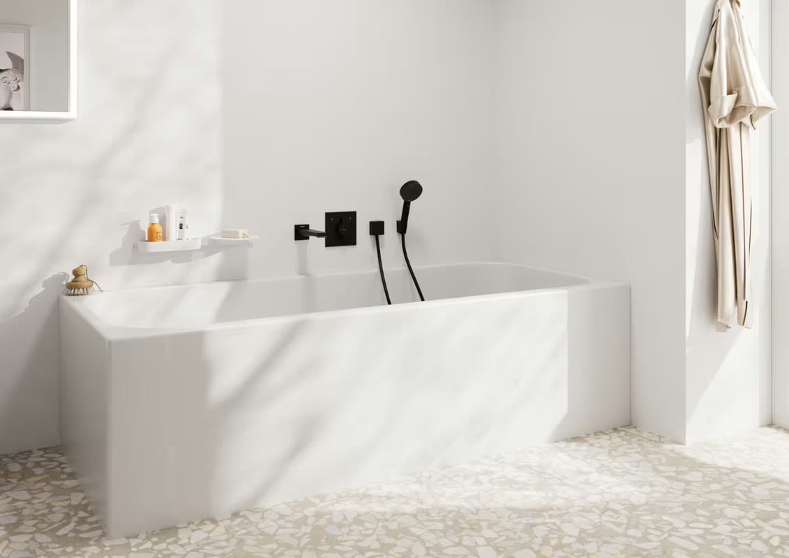 Hansgrohe duoturn E podžbukna miješalica za tuš pro za 2 izljevna mjesta u mat crnoj boji