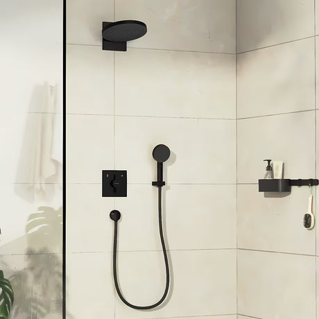 Hansgrohe duoturn E podžbukna miješalica za tuš pro za 2 izljevna mjesta u mat crnoj boji