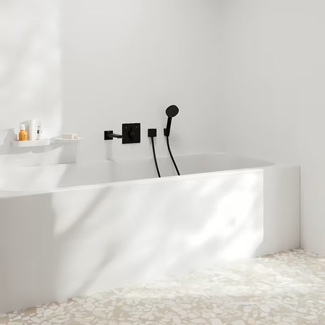 Hansgrohe duoturn E podžbukna miješalica za tuš pro za 2 izljevna mjesta u mat crnoj boji