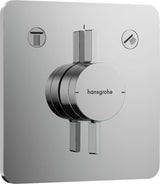 Podžbukna miješalica za tuš hansgrohe duoturn Q u krom izvedbi pro za upravljanje dvama potrošačima