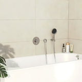 Podžbukna miješalica za tuš hansgrohe duoturn S u krom izvedbi pro za upravljanje dvama izljevnim mjestima.