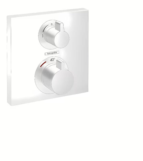 Hansgrohe Ecostat Square podžbukna termostatska miješalica za tuš u mat bijeloj izvedbi