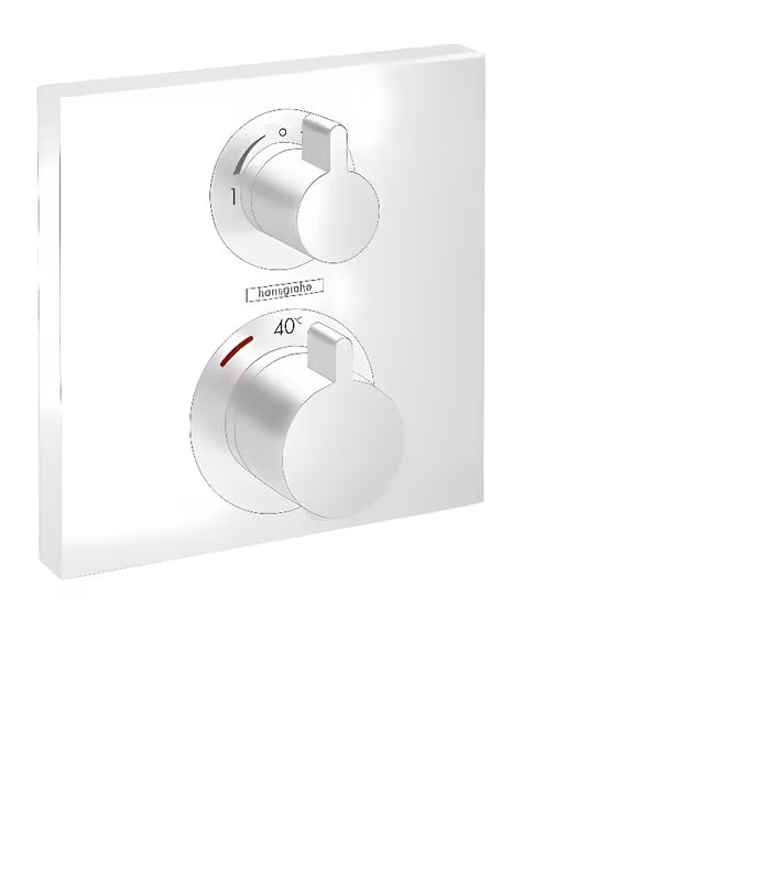 Hansgrohe Ecostat Square podžbukna termostatska miješalica za tuš u mat bijeloj izvedbi