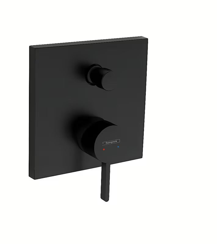 Podžbukna jednoručna baterija tuš i miješalica za kadu Hansgrohe Finoris u mat crnoj izvedbi