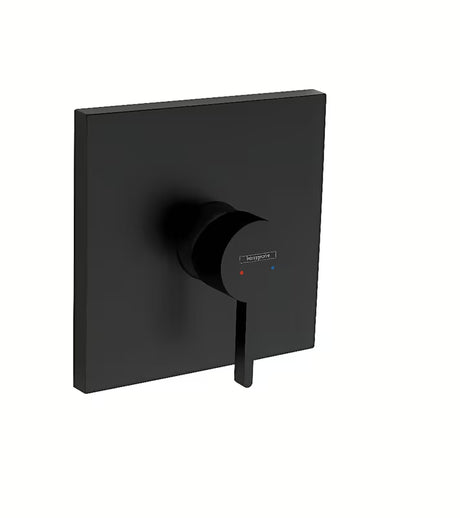 Podžbukna jednoručna baterija miješalica za tuš hansgrohe Finoris u mat crnoj izvedbi FinishPlus