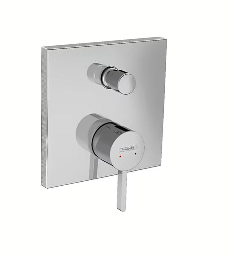 Podžbukna jednoručna baterija tuš i miješalica za kadu Hansgrohe Finoris u krom izvedbi s preklopnikom