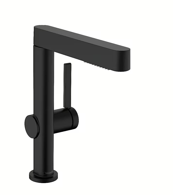 Hansgrohe Finoris miješalica za umivaonik u crnoj mat izvedbi s izvlačivim tušem