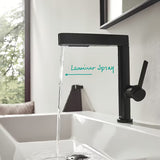 Hansgrohe Finoris miješalica za umivaonik u crnoj mat izvedbi s izvlačivim tušem