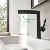 Hansgrohe Finoris miješalica za umivaonik u crnoj mat izvedbi s izvlačivim tušem