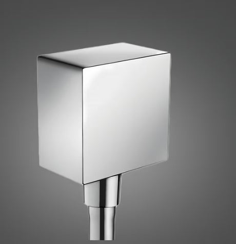 Hansgrohe fixfit Square podžbukni priključak tuš crijeva u krom izvedbi s nepovratnim ventilom