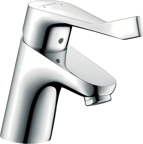 Kromirana jednoručna baterija miješalica za umivaonik Hansgrohe Focus s odvodom i laminarnim mlazom