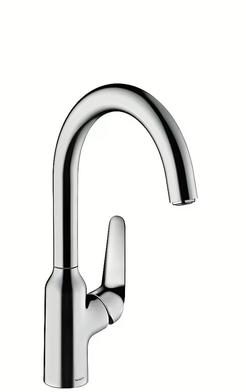 Kromirana jednoručna baterija miješalica za sudoper Hansgrohe Focus M42 220 sa zakretnim izljevom