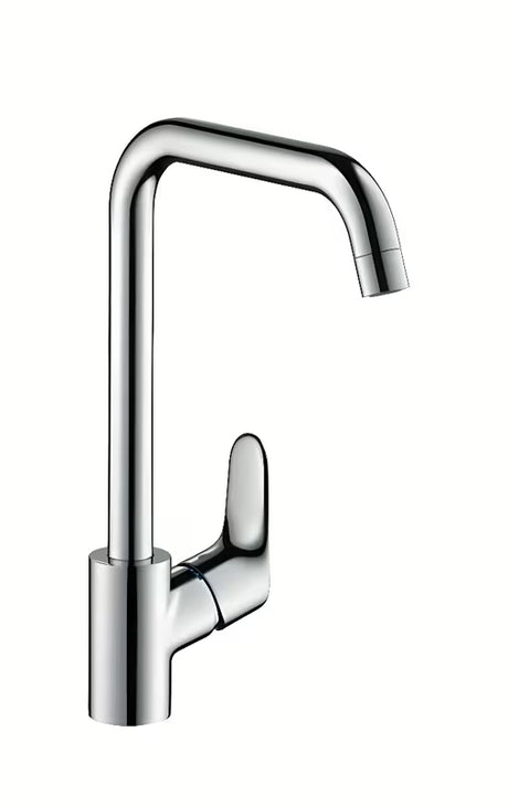 Kromirana jednoručna baterija miješalica za sudoper Hansgrohe Focus M41 sa zakretnim izljevom