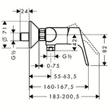 Hansgrohe Focus jednoručna baterija zidna miješalica za tuš u krom izvedbi