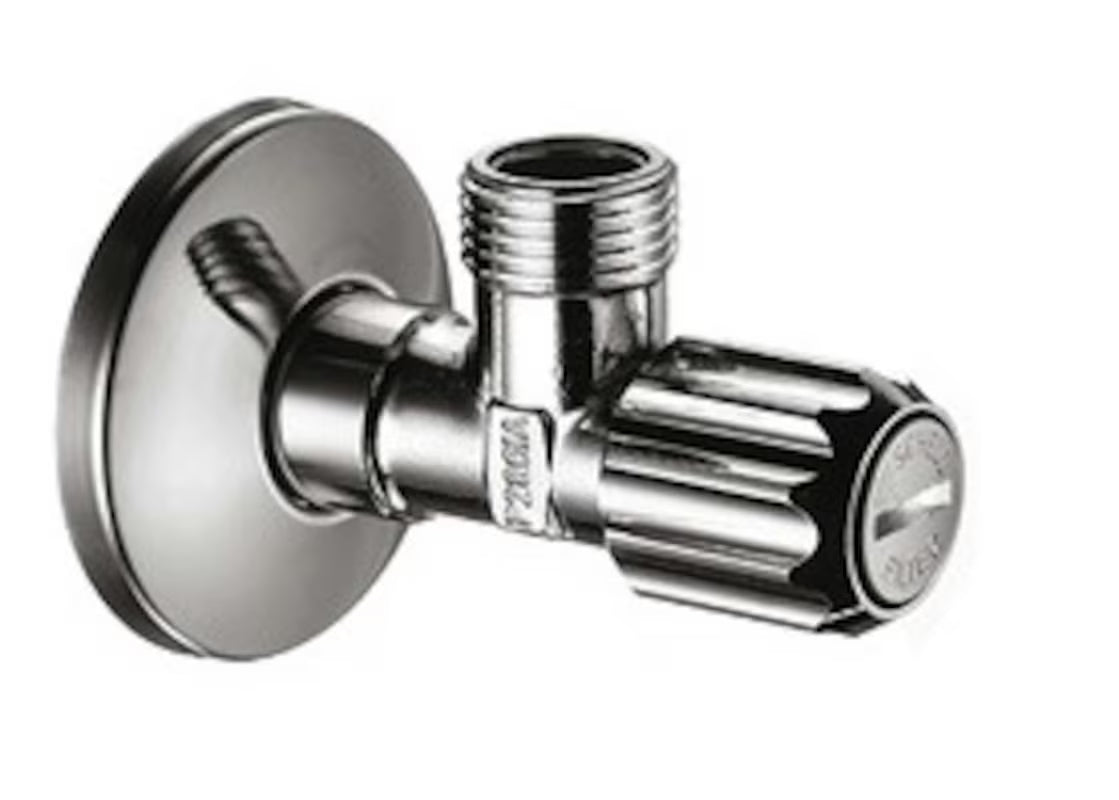Hansgrohe kutni ventil u kromu s mikrofilterom pro za zaštitu slavina od nečistoća