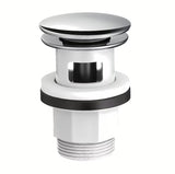 Kromirana odvod za umivaonik Hansgrohe s Push-Open upravljanjem pro umivaonici s preljevom