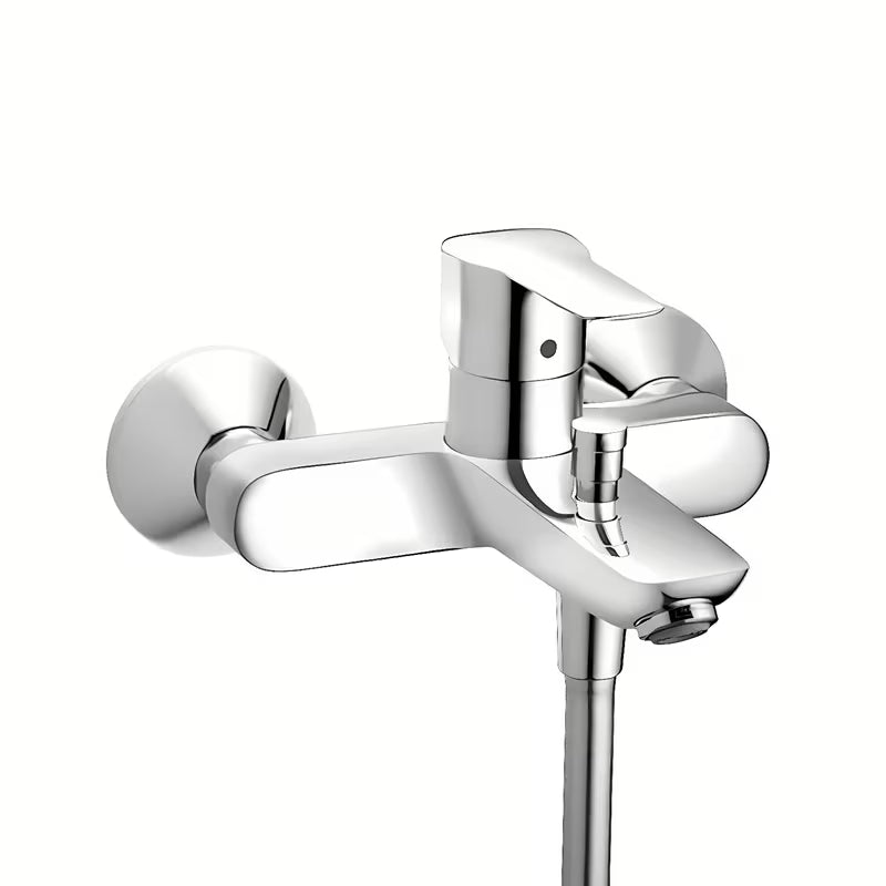 Zidna jednoručna baterija miješalica za kadu Hansgrohe HG248 u krom izvedbi s tehnologijom AirPower