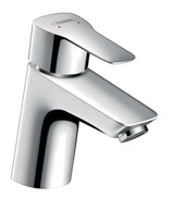 Kromirana jednoručna baterija stojeća miješalica za umivaonik Hansgrohe HG248 s odvodom zaobljenog dizajna