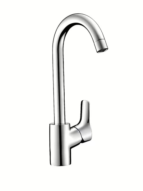 Kromirana stojeća miješalica za sudoper Hansgrohe HG248 sa zakretnim izljevom i ručicom