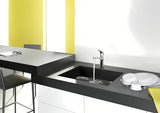 Kromirana stojeća miješalica za sudoper Hansgrohe HG248 s okretnim izljevom i tehnologijom EcoSmart
