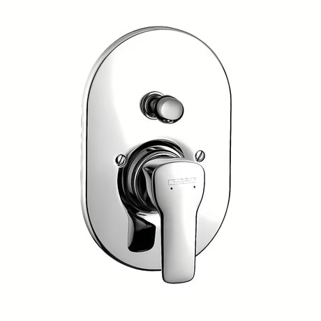 Hansgrohe HG248 podžbukna tuš i miješalica za kadu u krom izvedbi, zaobljenog dizajna.