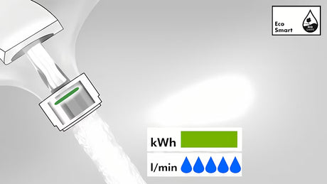 Kromirana jednoručna baterija stojeća miješalica za umivaonik Hansgrohe HG248 s odvodom zaobljenog dizajna
