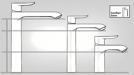 Kromirana jednoručna baterija stojeća miješalica za umivaonik Hansgrohe HG248 s odvodom zaobljenog dizajna