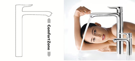 Visoka miješalica za Umivaonik Hansgrohe HG248 u krom izvedbi bez odvoda