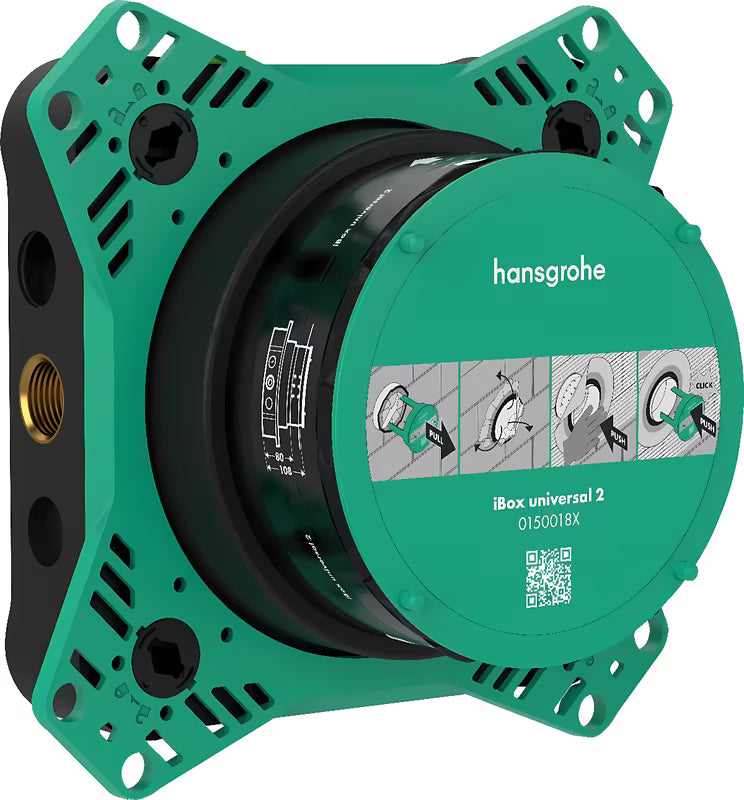 Hansgrohe ibox universal 2 podžbukno tijelo pro za vodonepropusnu i tihu ugradnju u kupaonici